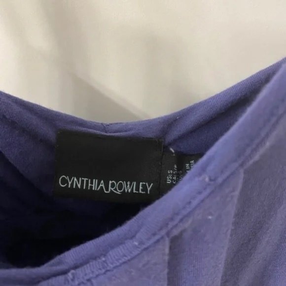 Cynthia Rowley Women's High Low Sleeveless Maxi Dress. Purple Blue. Small. - Picture 16 of 16
